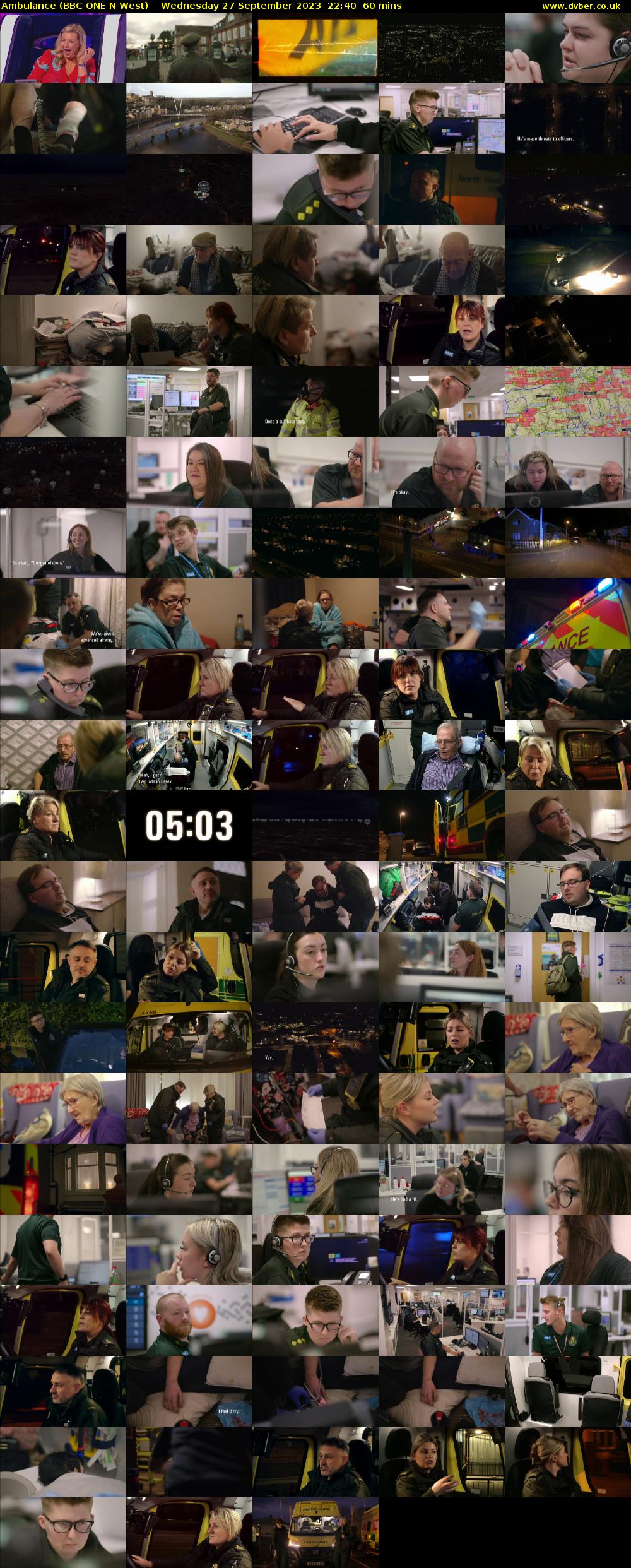 Ambulance (BBC ONE N West) Wednesday 27 September 2023 22:40 - 23:40