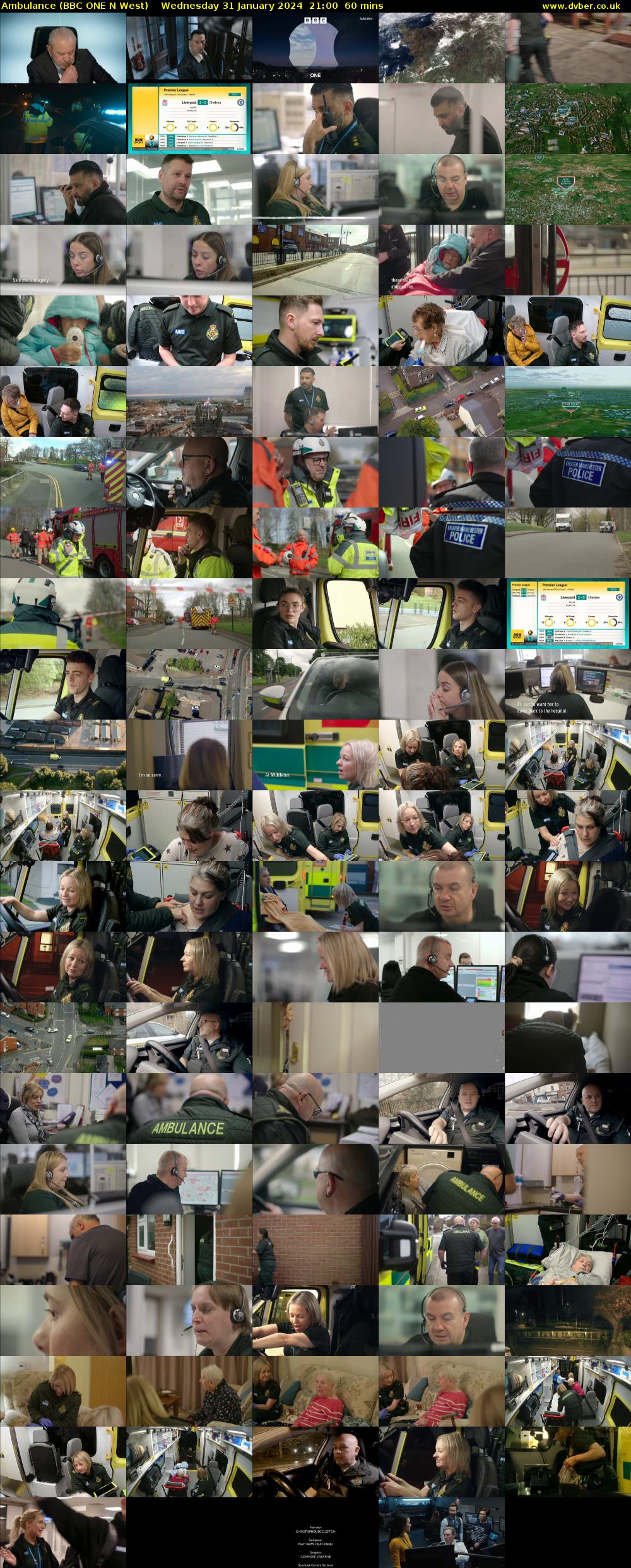 Ambulance (BBC ONE N West) Wednesday 31 January 2024 21:00 - 22:00