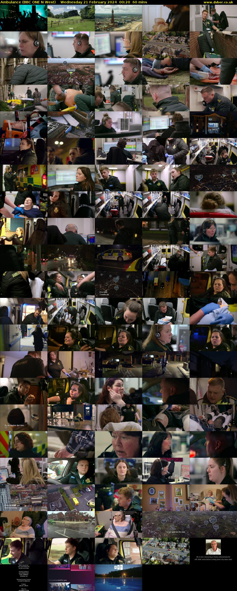 Ambulance (BBC ONE N West) Wednesday 21 February 2024 00:20 - 01:20