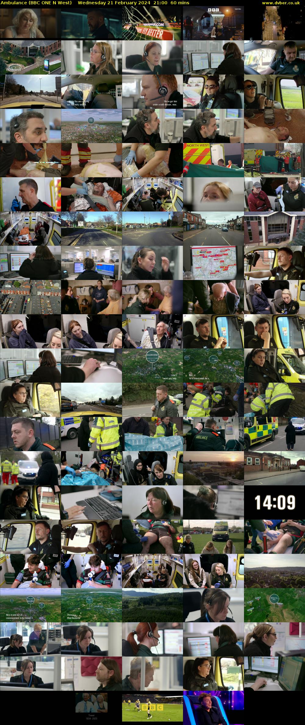 Ambulance (BBC ONE N West) Wednesday 21 February 2024 21:00 - 22:00