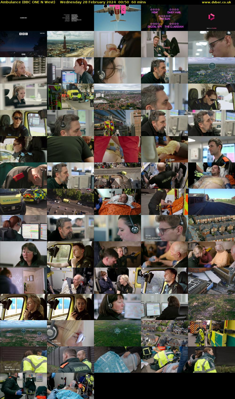 Ambulance (BBC ONE N West) Wednesday 28 February 2024 00:50 - 01:50