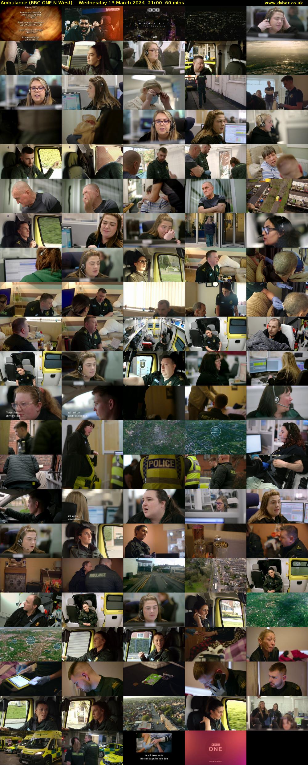 Ambulance (BBC ONE N West) Wednesday 13 March 2024 21:00 - 22:00
