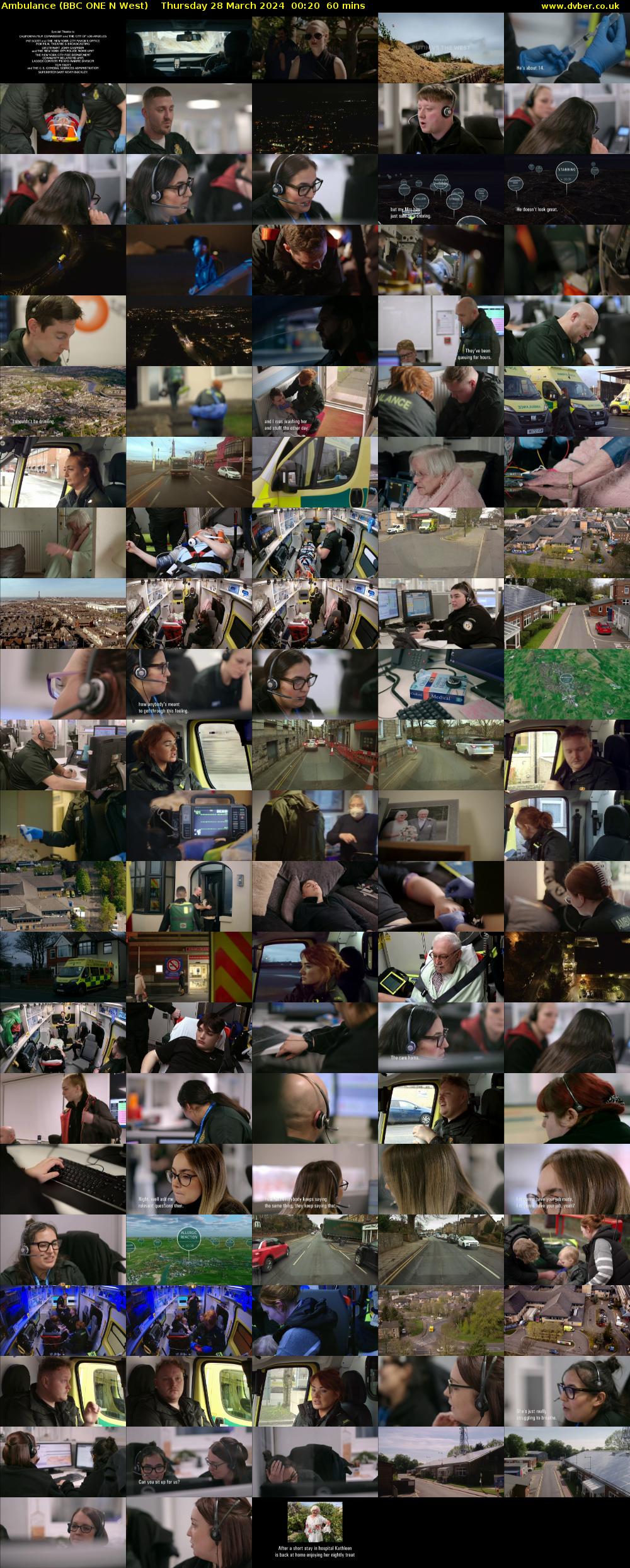 Ambulance (BBC ONE N West) Thursday 28 March 2024 00:20 - 01:20