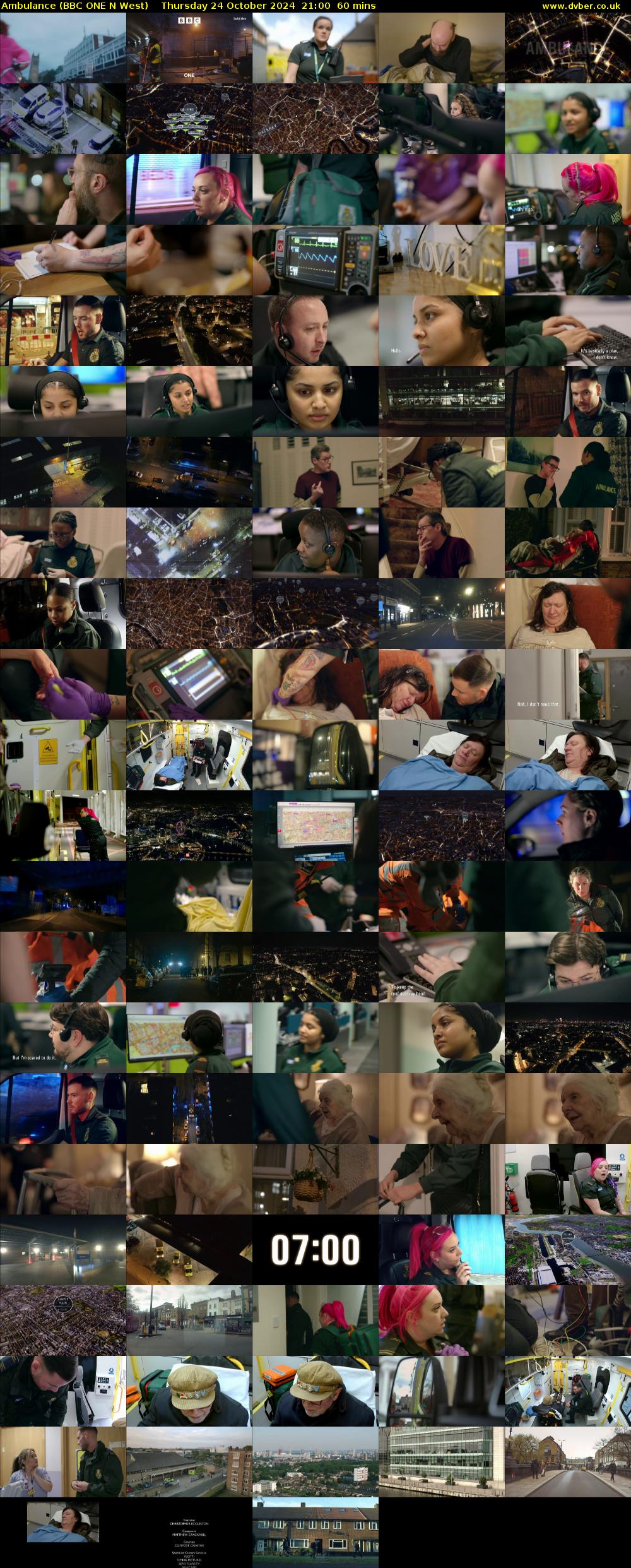 Ambulance (BBC ONE N West) Thursday 24 October 2024 21:00 - 22:00
