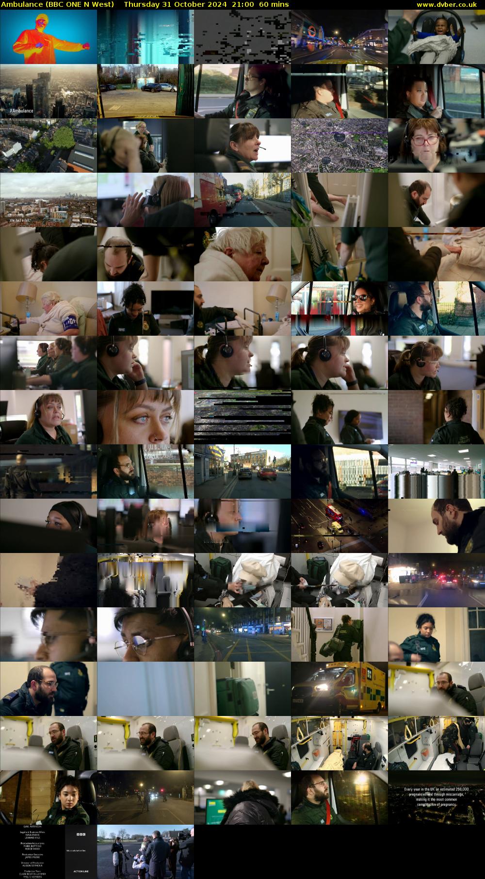 Ambulance (BBC ONE N West) Thursday 31 October 2024 21:00 - 22:00
