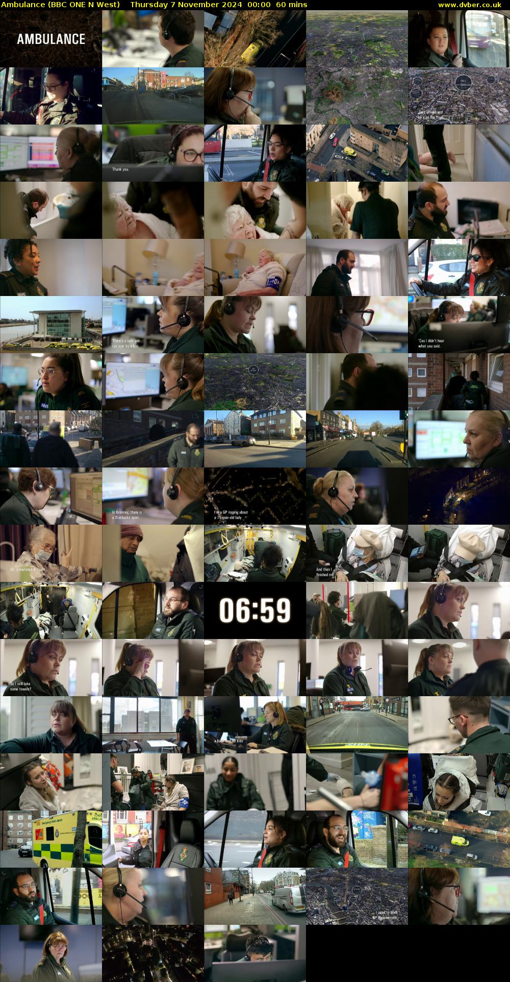 Ambulance (BBC ONE N West) Thursday 7 November 2024 00:00 - 01:00