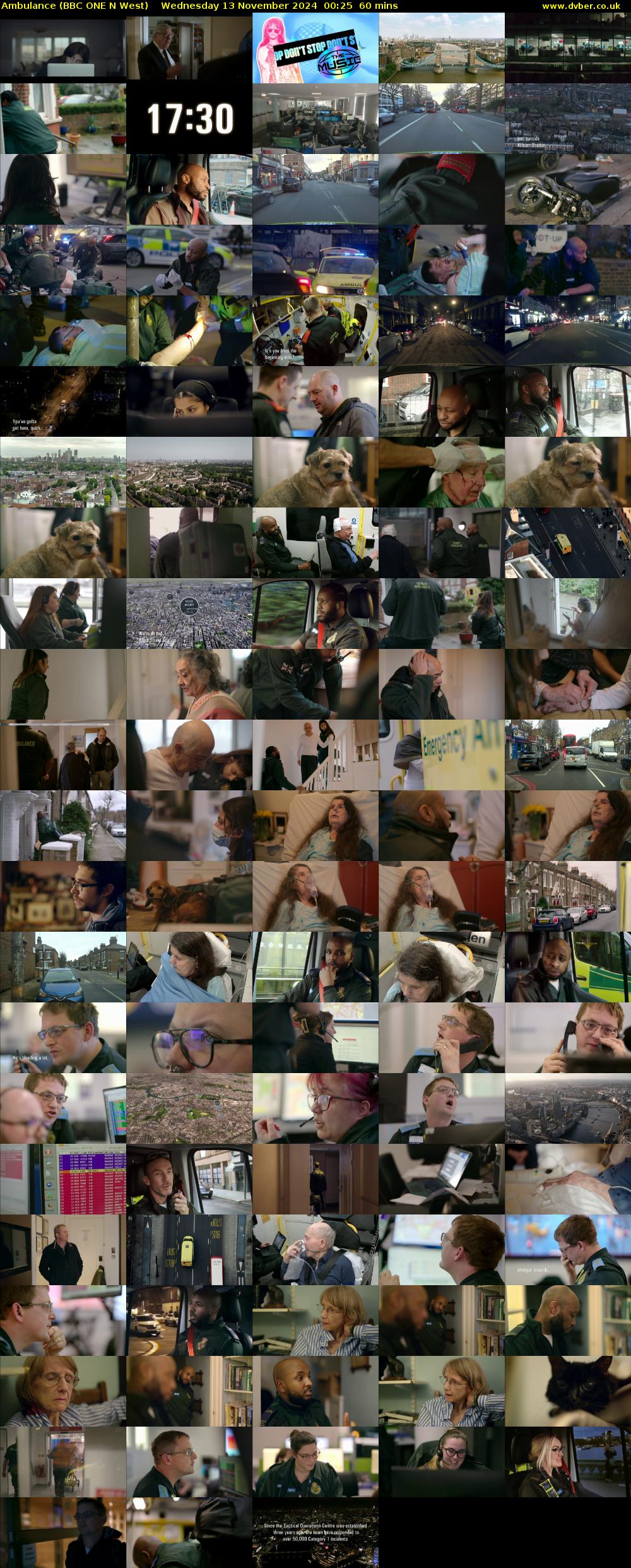 Ambulance (BBC ONE N West) Wednesday 13 November 2024 00:25 - 01:25