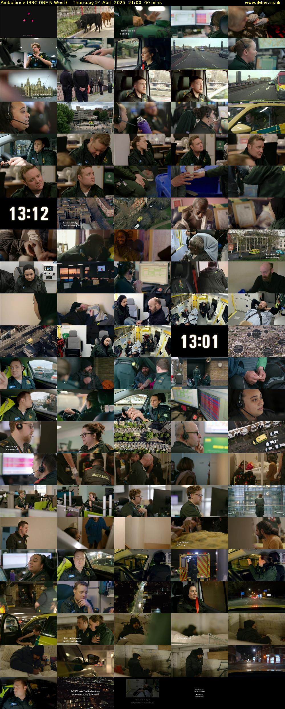 Ambulance (BBC ONE N West) Thursday 24 April 2025 21:00 - 22:00