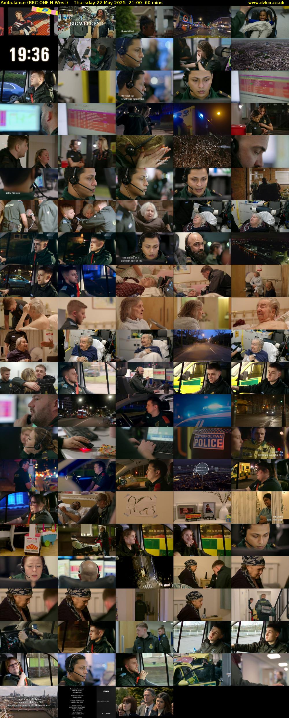 Ambulance (BBC ONE N West) Thursday 22 May 2025 21:00 - 22:00