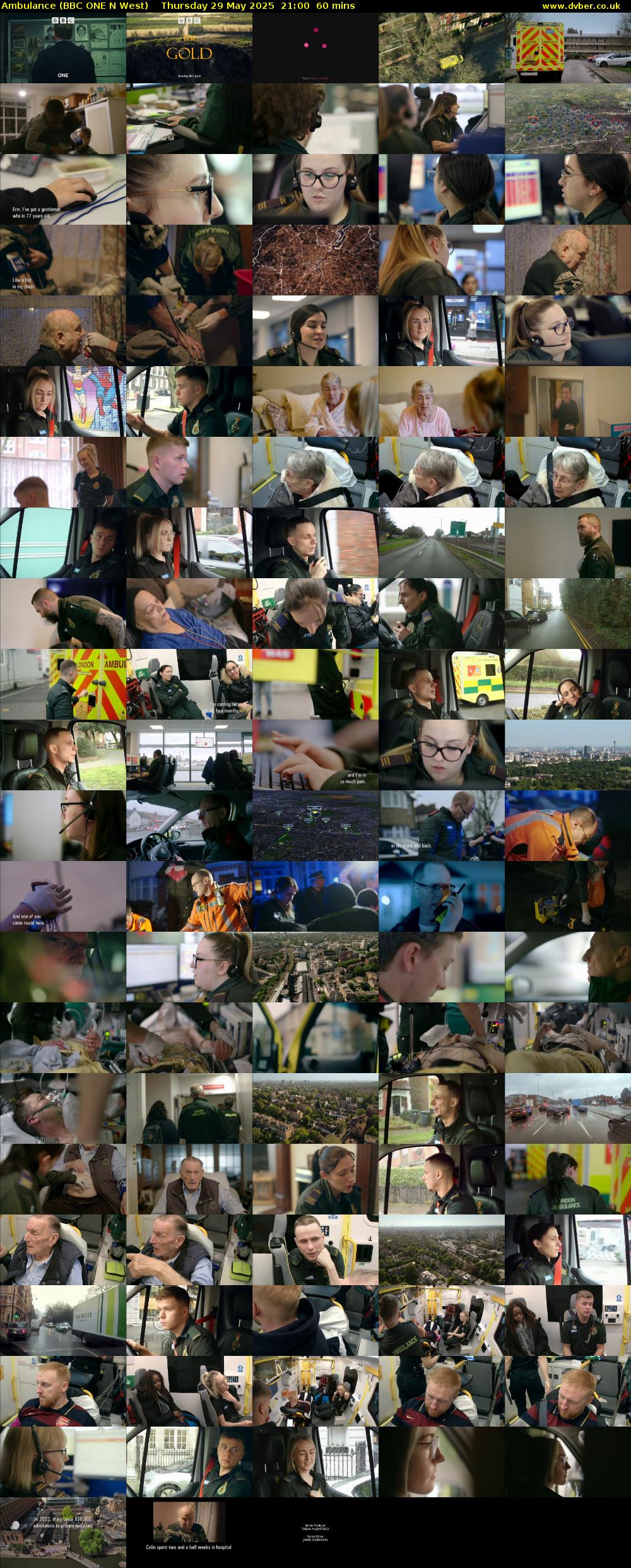 Ambulance (BBC ONE N West) Thursday 29 May 2025 21:00 - 22:00