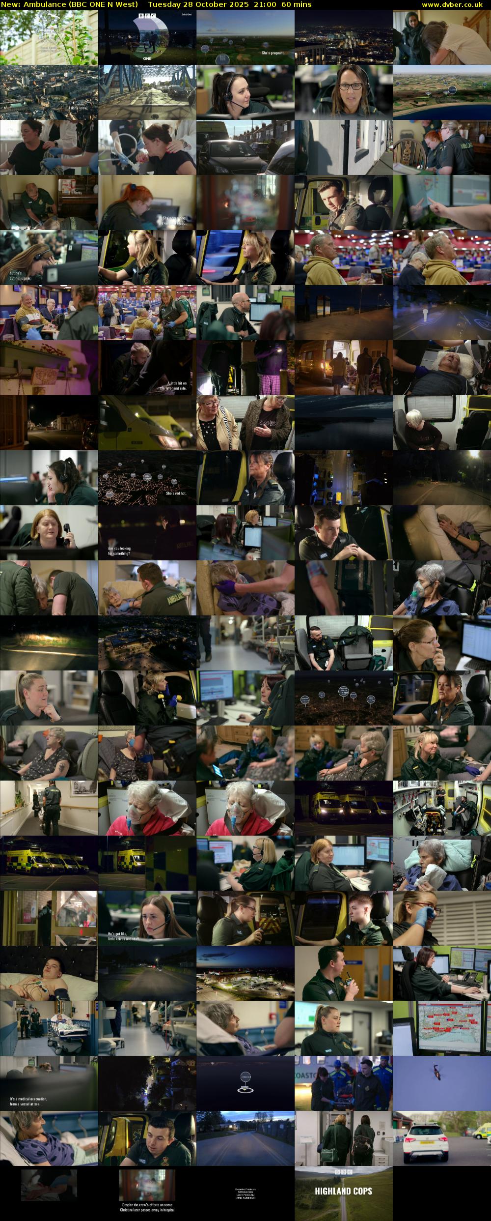 Ambulance (BBC ONE N West) Tuesday 28 October 2025 21:00 - 22:00