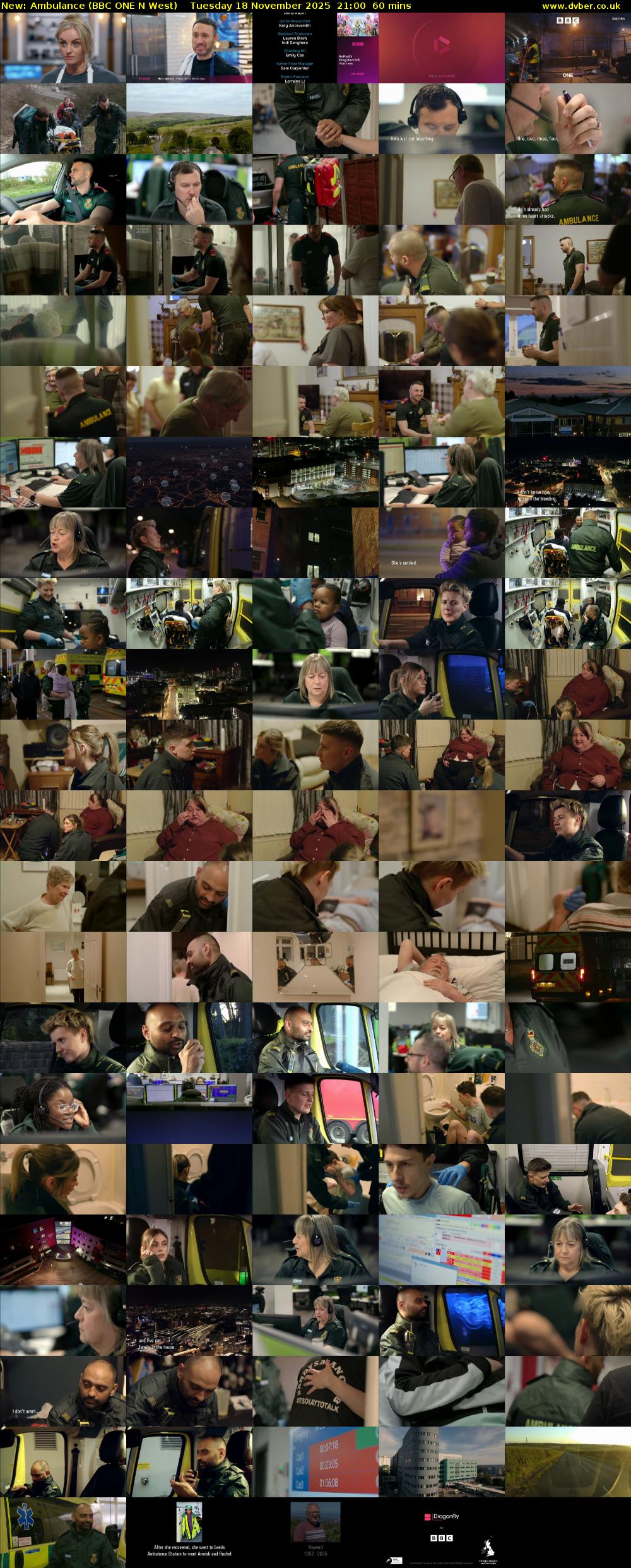 Ambulance (BBC ONE N West) Tuesday 18 November 2025 21:00 - 22:00