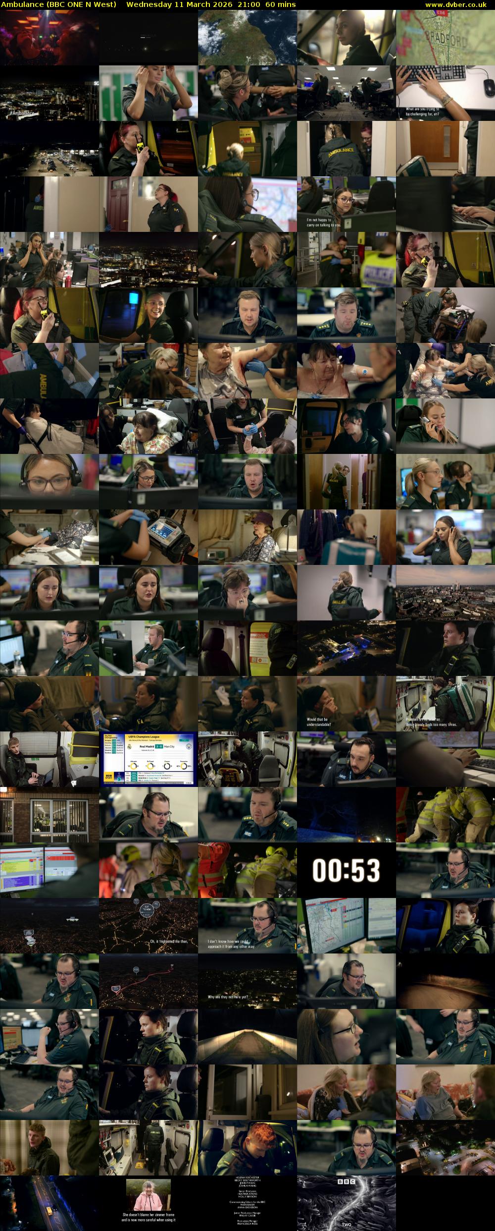 Ambulance (BBC ONE N West) Wednesday 11 March 2026 21:00 - 22:00