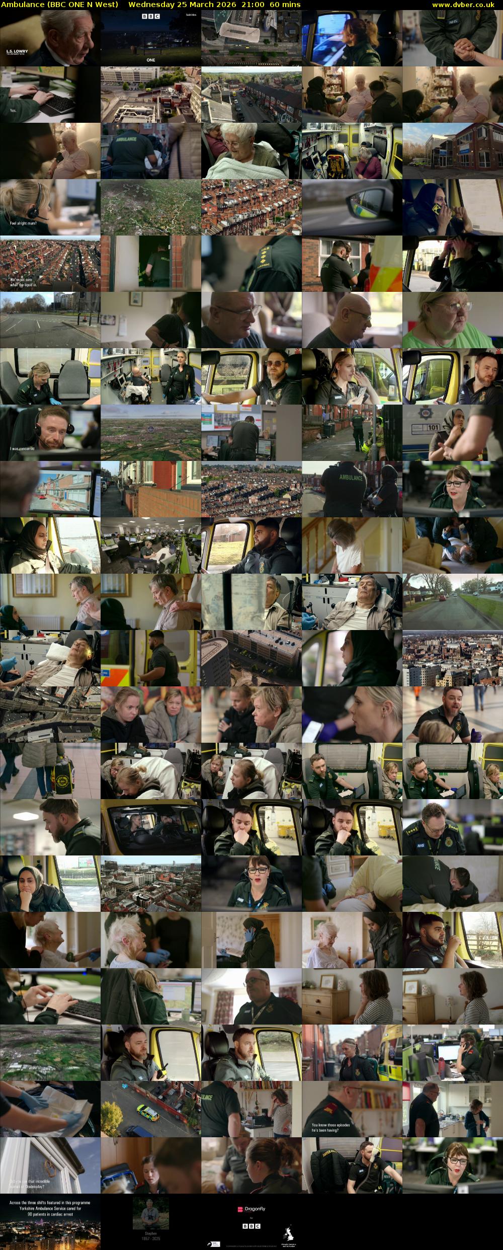Ambulance (BBC ONE N West) Wednesday 25 March 2026 21:00 - 22:00