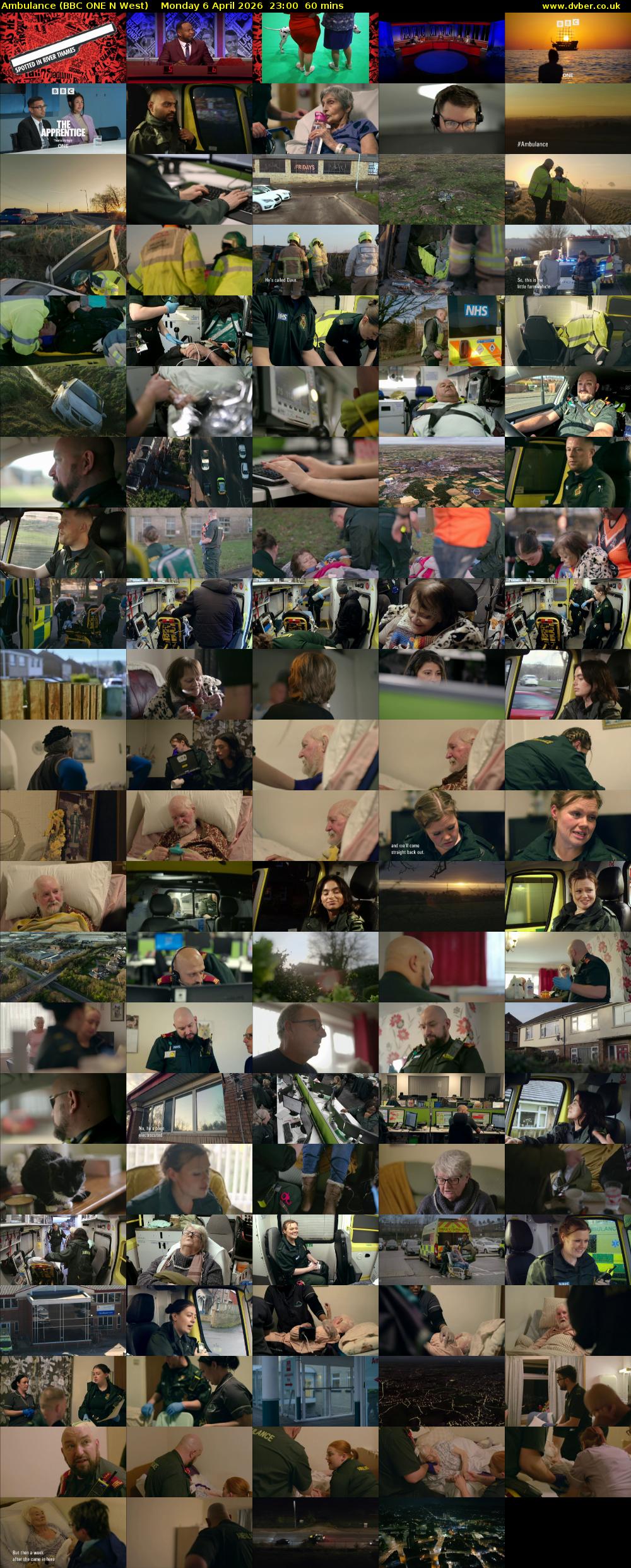 Ambulance (BBC ONE N West) Monday 6 April 2026 23:00 - 00:00