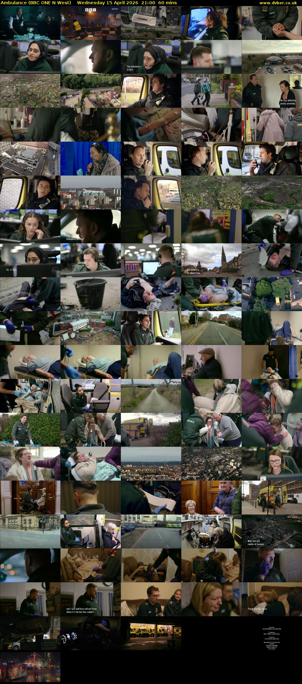 Ambulance (BBC ONE N West) Wednesday 15 April 2026 21:00 - 22:00