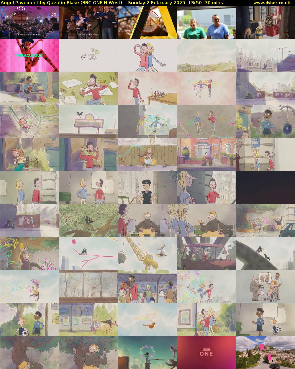 Angel Pavement by Quentin Blake (BBC ONE N West) Sunday 2 February 2025 13:50 - 14:20