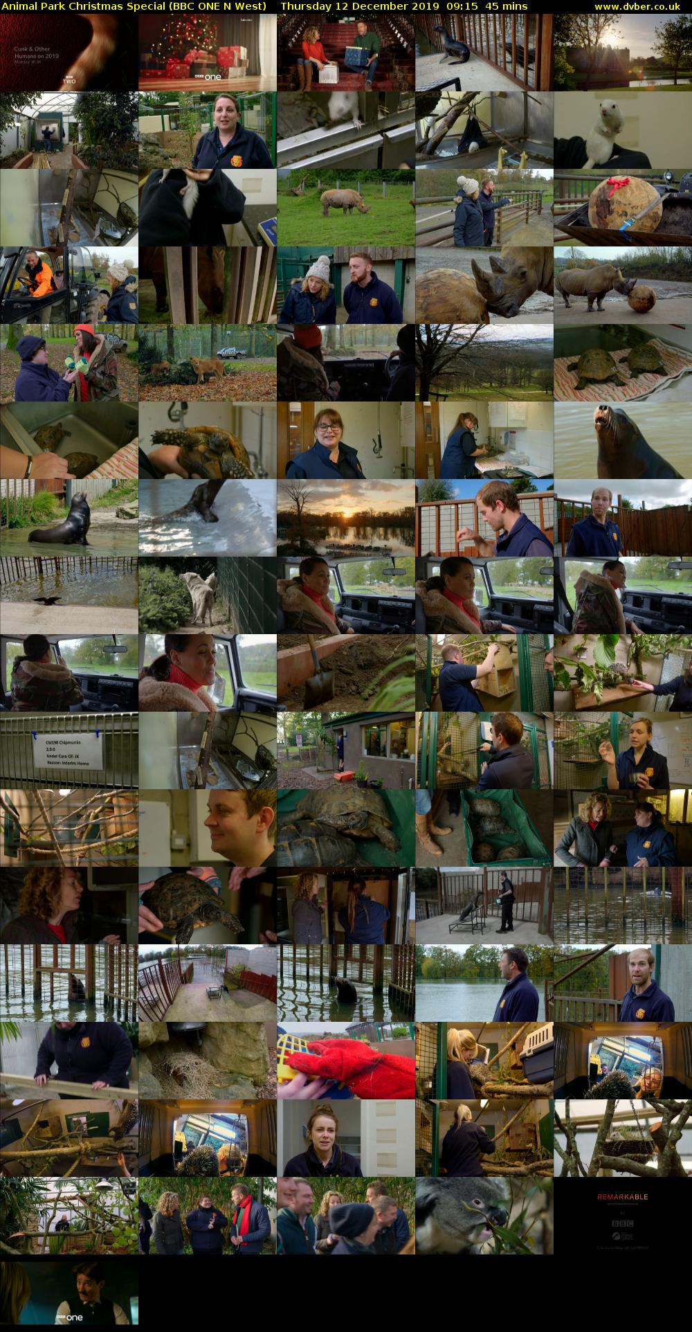 Animal Park Christmas Special (BBC ONE N West) Thursday 12 December 2019 09:15 - 10:00