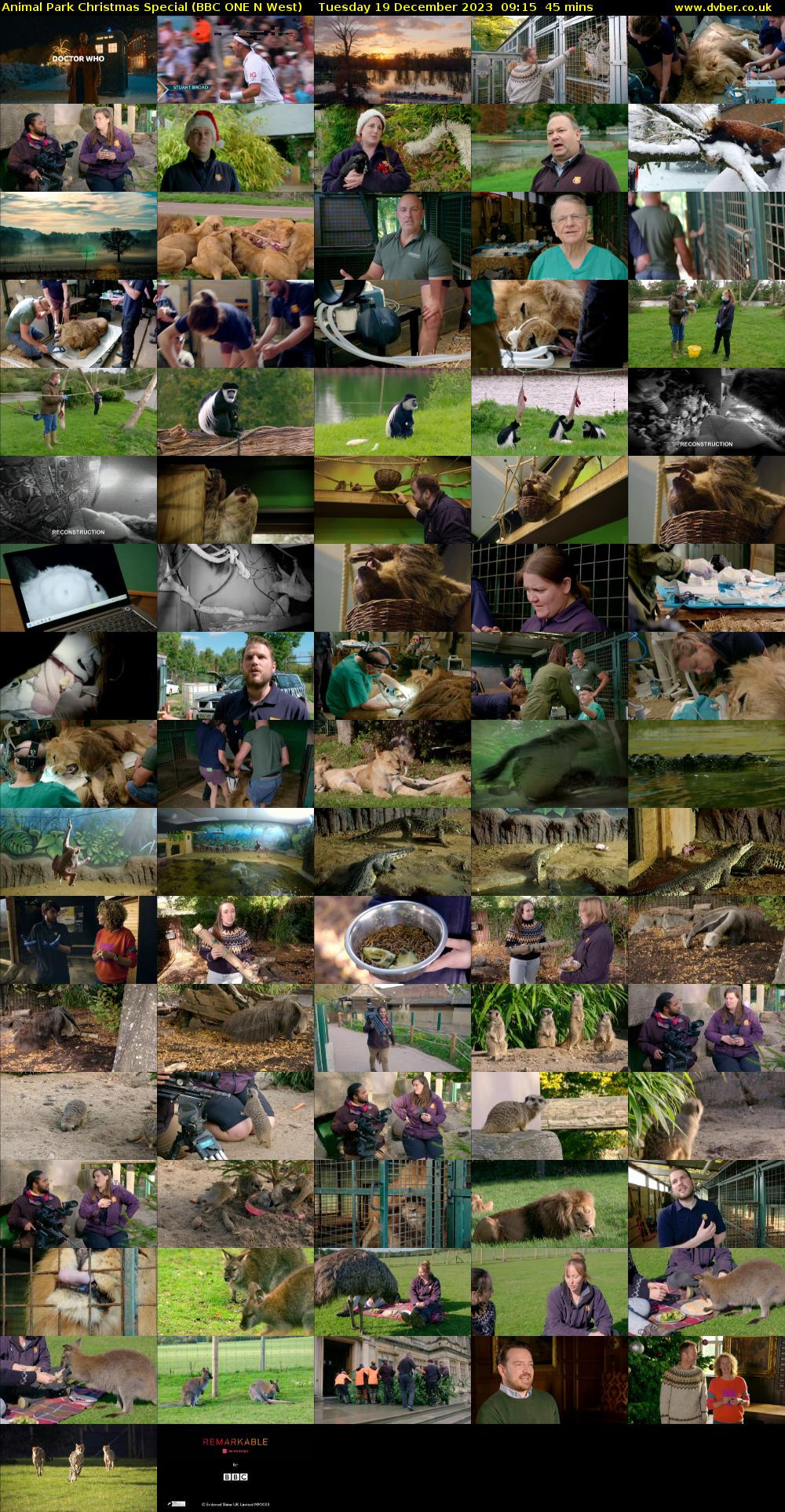 Animal Park Christmas Special (BBC ONE N West) Tuesday 19 December 2023 09:15 - 10:00