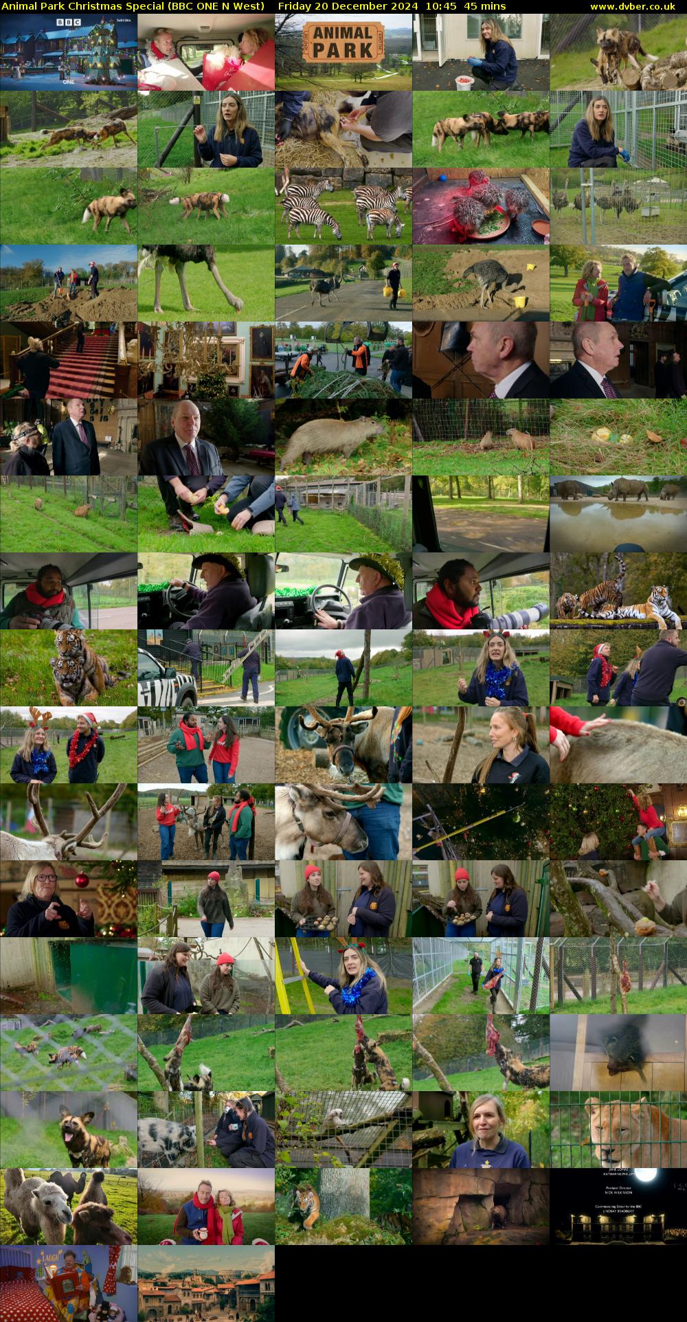 Animal Park Christmas Special (BBC ONE N West) Friday 20 December 2024 10:45 - 11:30