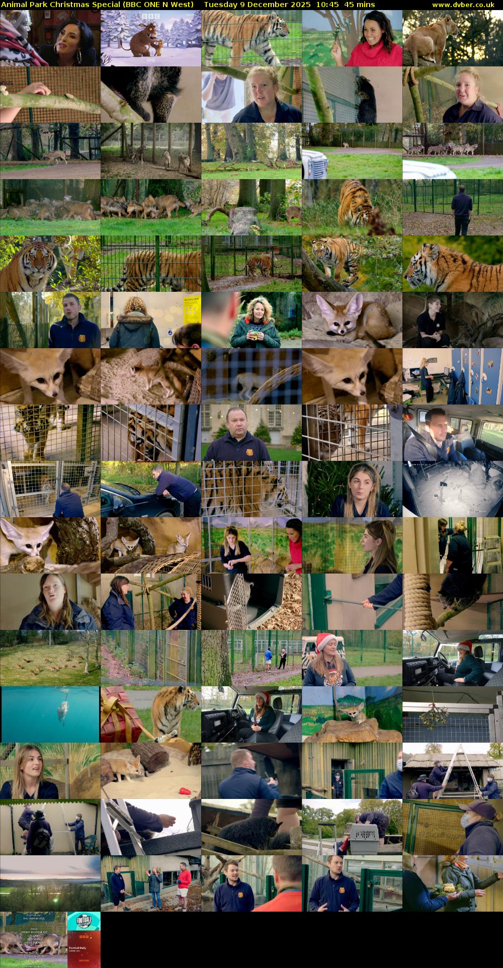 Animal Park Christmas Special (BBC ONE N West) Tuesday 9 December 2025 10:45 - 11:30