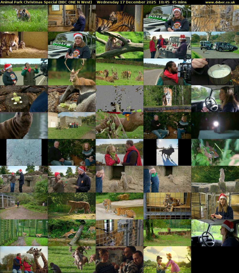 Animal Park Christmas Special (BBC ONE N West) Wednesday 17 December 2025 10:45 - 11:30
