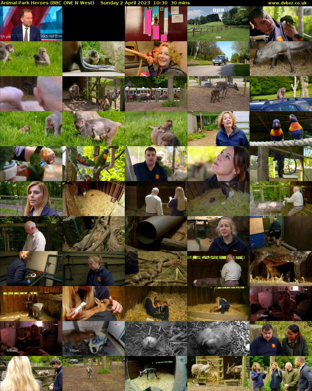 Animal Park Heroes (BBC ONE N West) Sunday 2 April 2023 10:30 - 11:00