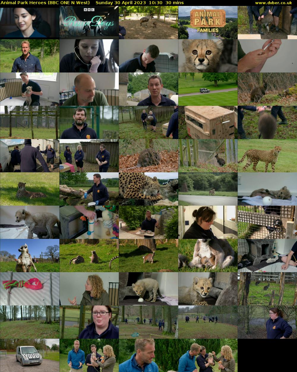 Animal Park Heroes (BBC ONE N West) Sunday 30 April 2023 10:30 - 11:00