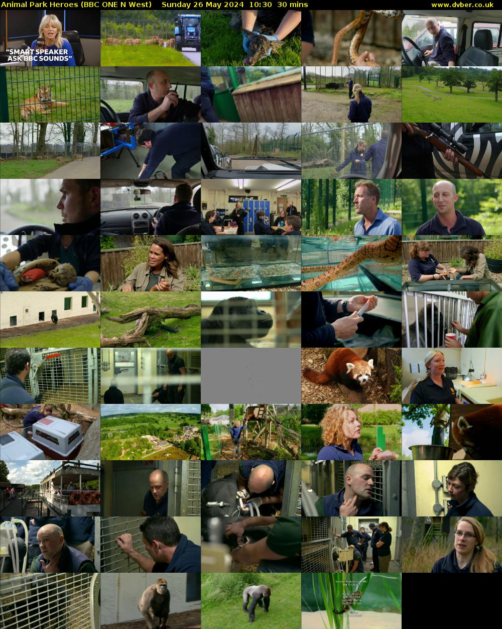 Animal Park Heroes (BBC ONE N West) Sunday 26 May 2024 10:30 - 11:00