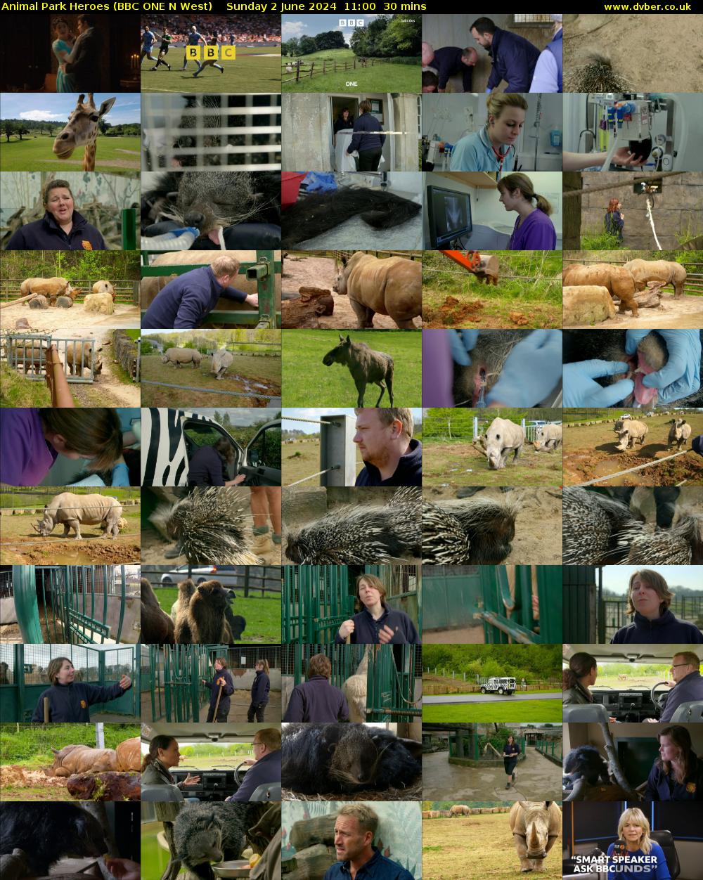 Animal Park Heroes (BBC ONE N West) Sunday 2 June 2024 11:00 - 11:30