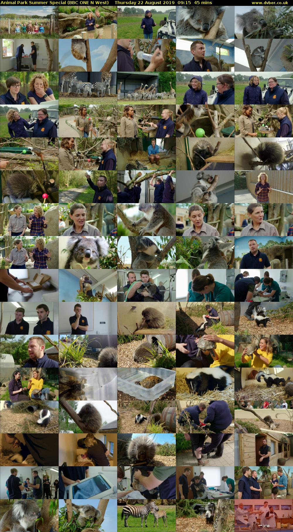 Animal Park Summer Special (BBC ONE N West) Thursday 22 August 2019 09:15 - 10:00