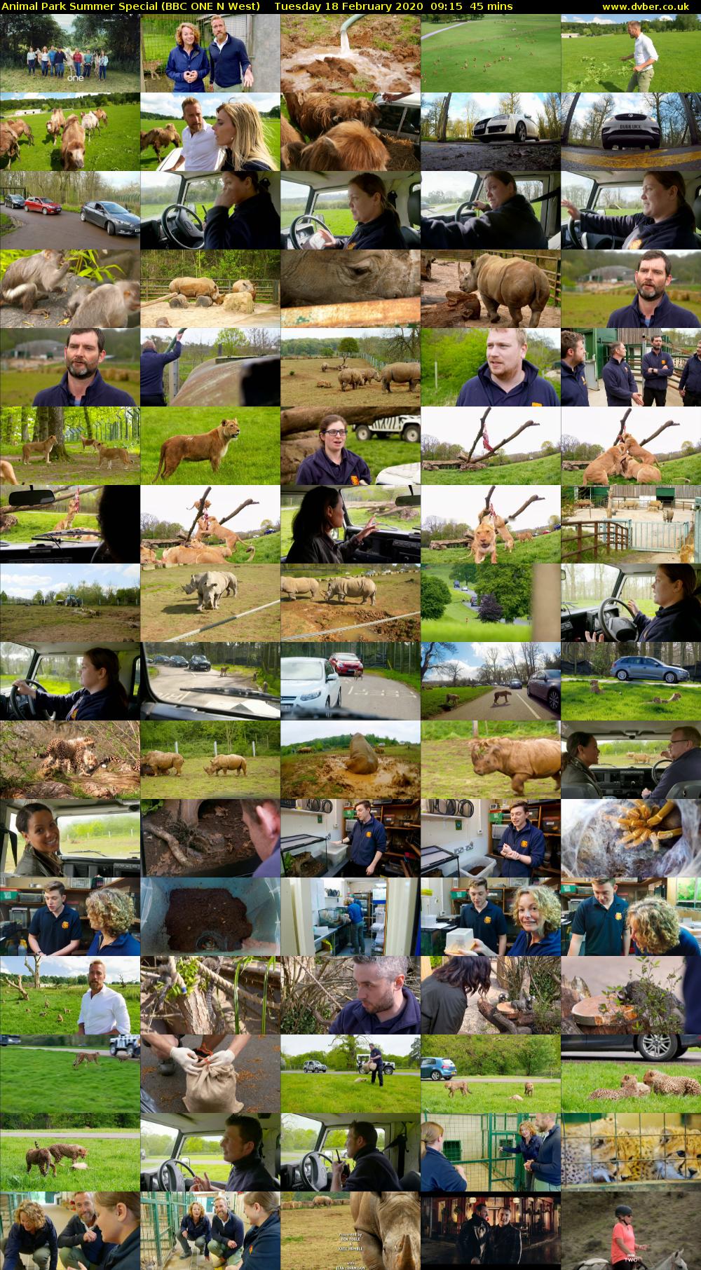 Animal Park Summer Special (BBC ONE N West) Tuesday 18 February 2020 09:15 - 10:00