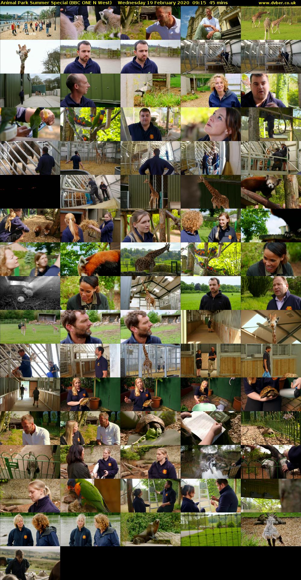 Animal Park Summer Special (BBC ONE N West) Wednesday 19 February 2020 09:15 - 10:00