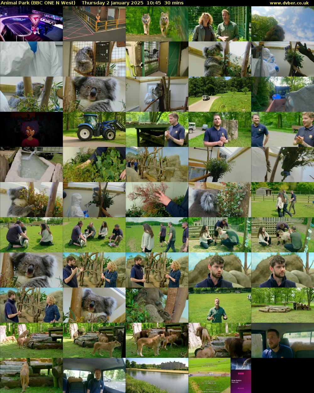 Animal Park (BBC ONE N West) Thursday 2 January 2025 10:45 - 11:15