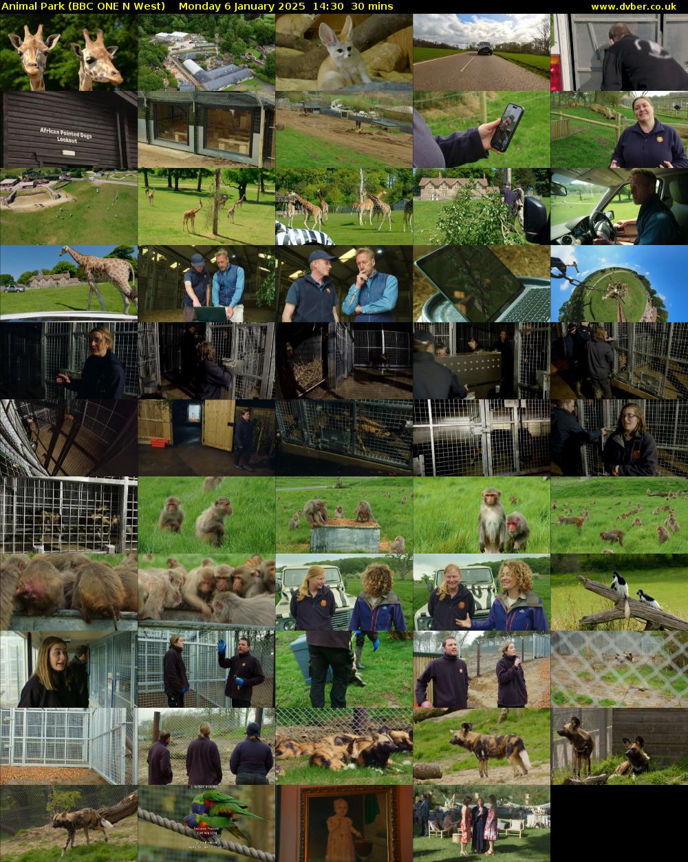 Animal Park (BBC ONE N West) Monday 6 January 2025 14:30 - 15:00