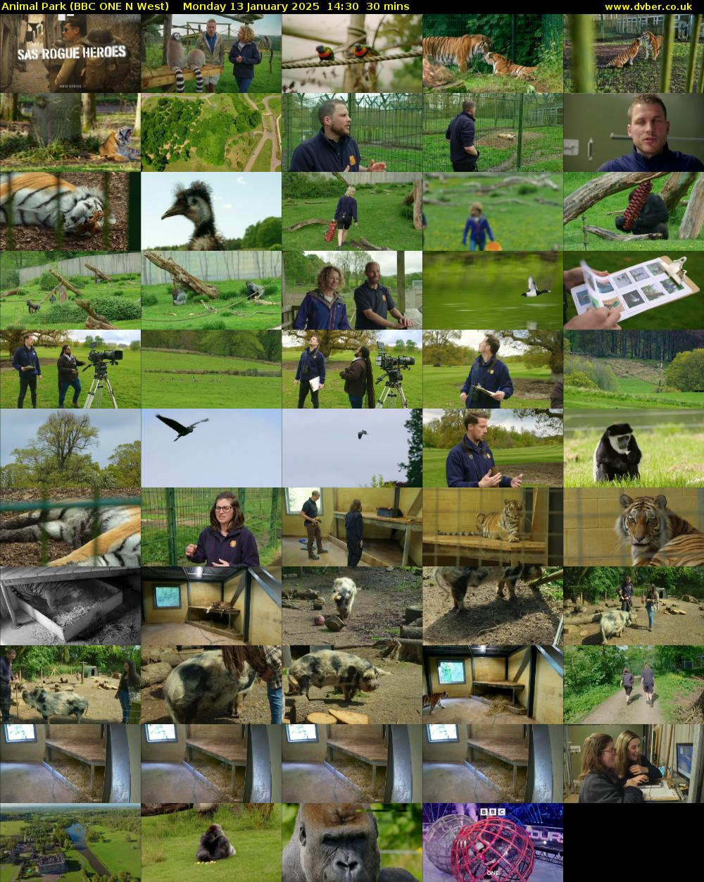 Animal Park (BBC ONE N West) Monday 13 January 2025 14:30 - 15:00