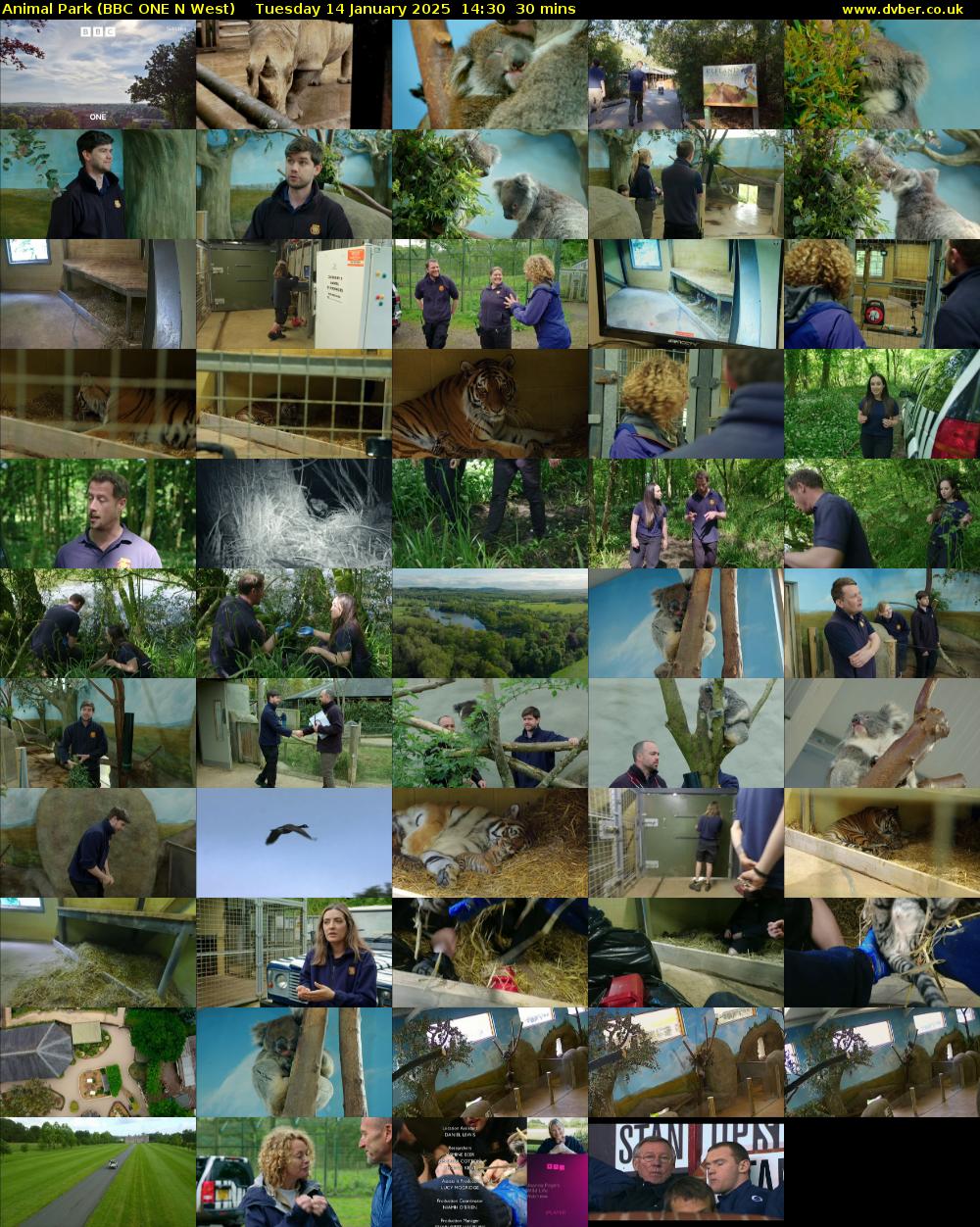 Animal Park (BBC ONE N West) Tuesday 14 January 2025 14:30 - 15:00