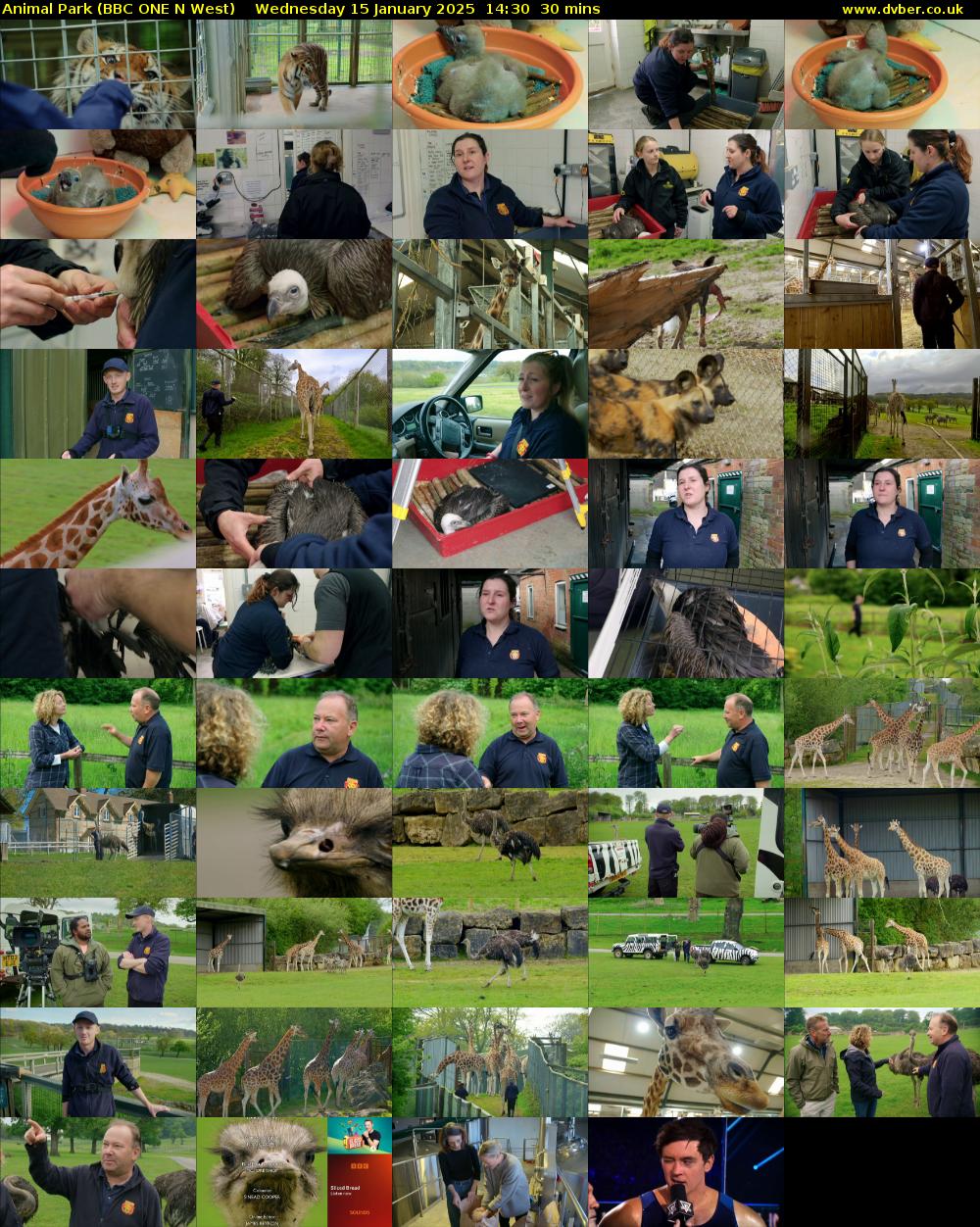Animal Park (BBC ONE N West) Wednesday 15 January 2025 14:30 - 15:00