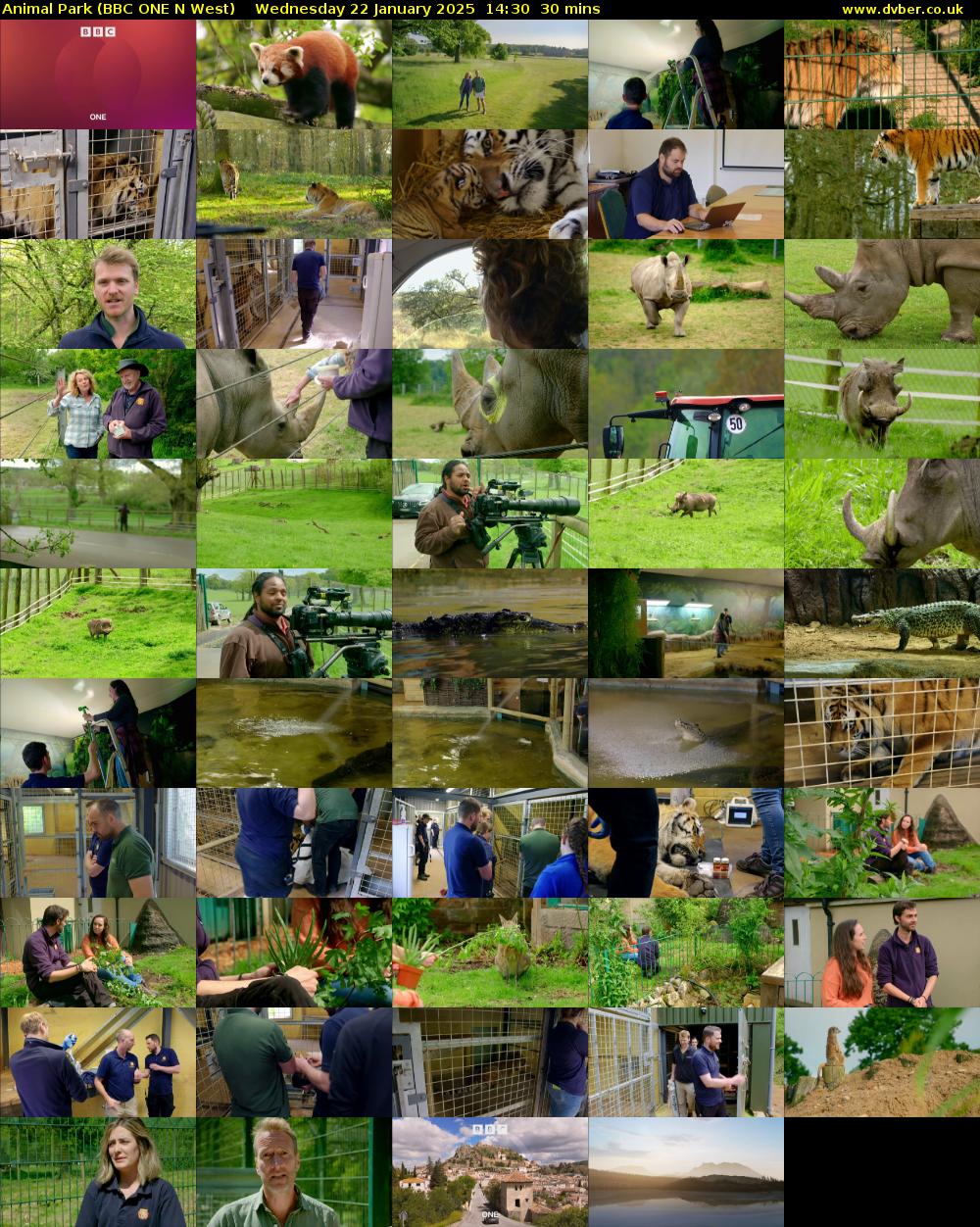 Animal Park (BBC ONE N West) Wednesday 22 January 2025 14:30 - 15:00