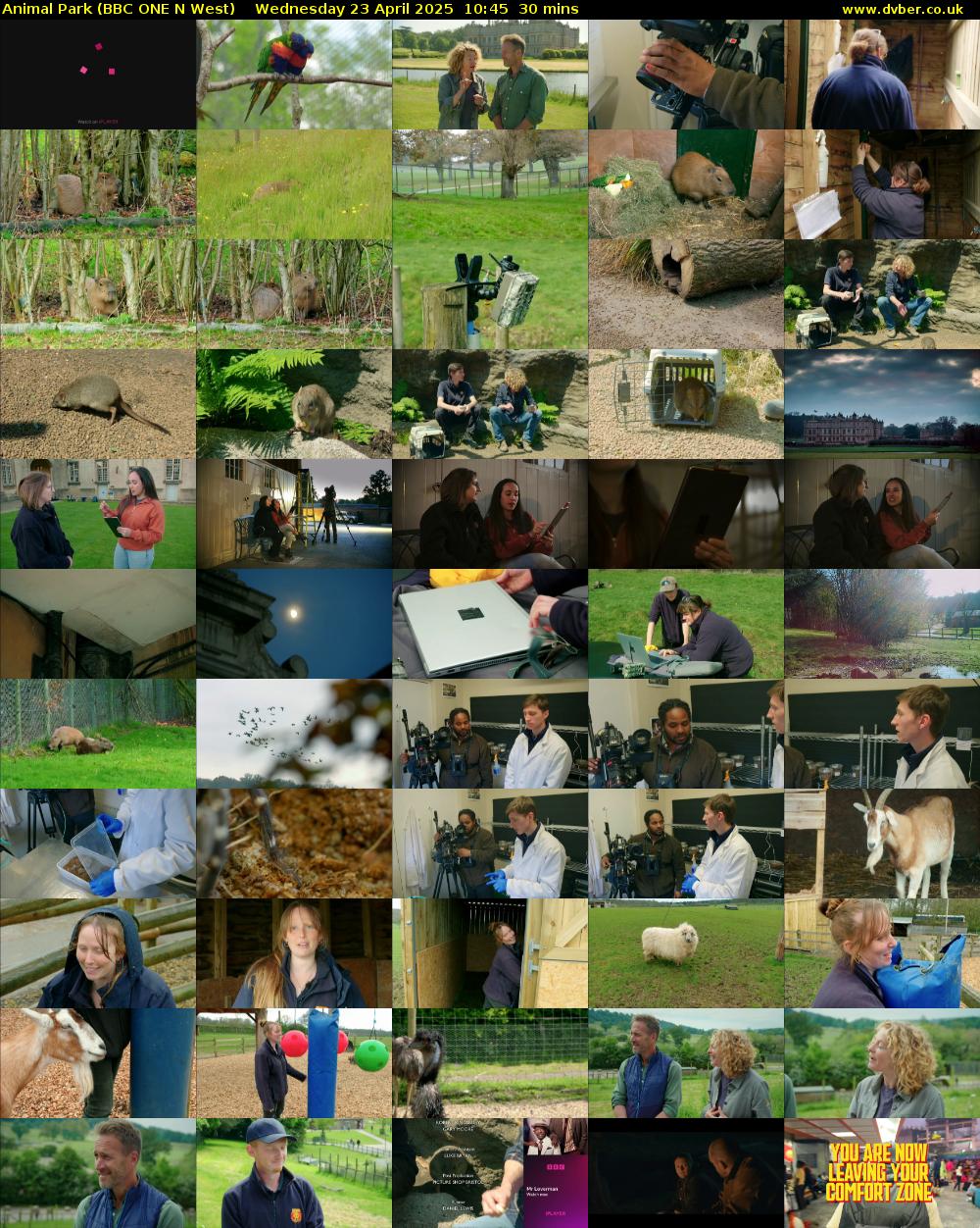 Animal Park (BBC ONE N West) Wednesday 23 April 2025 10:45 - 11:15