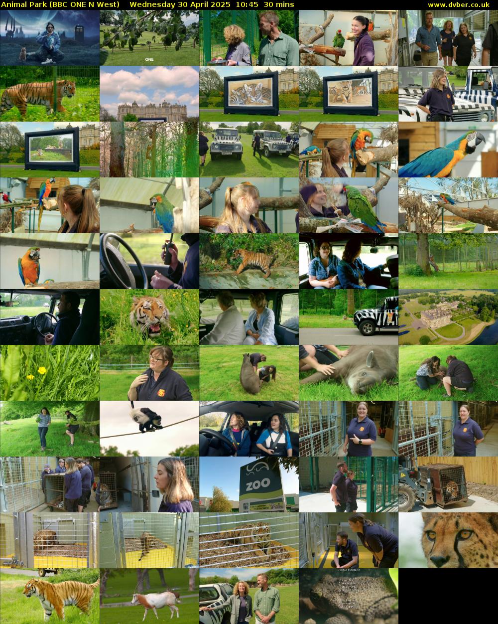 Animal Park (BBC ONE N West) Wednesday 30 April 2025 10:45 - 11:15