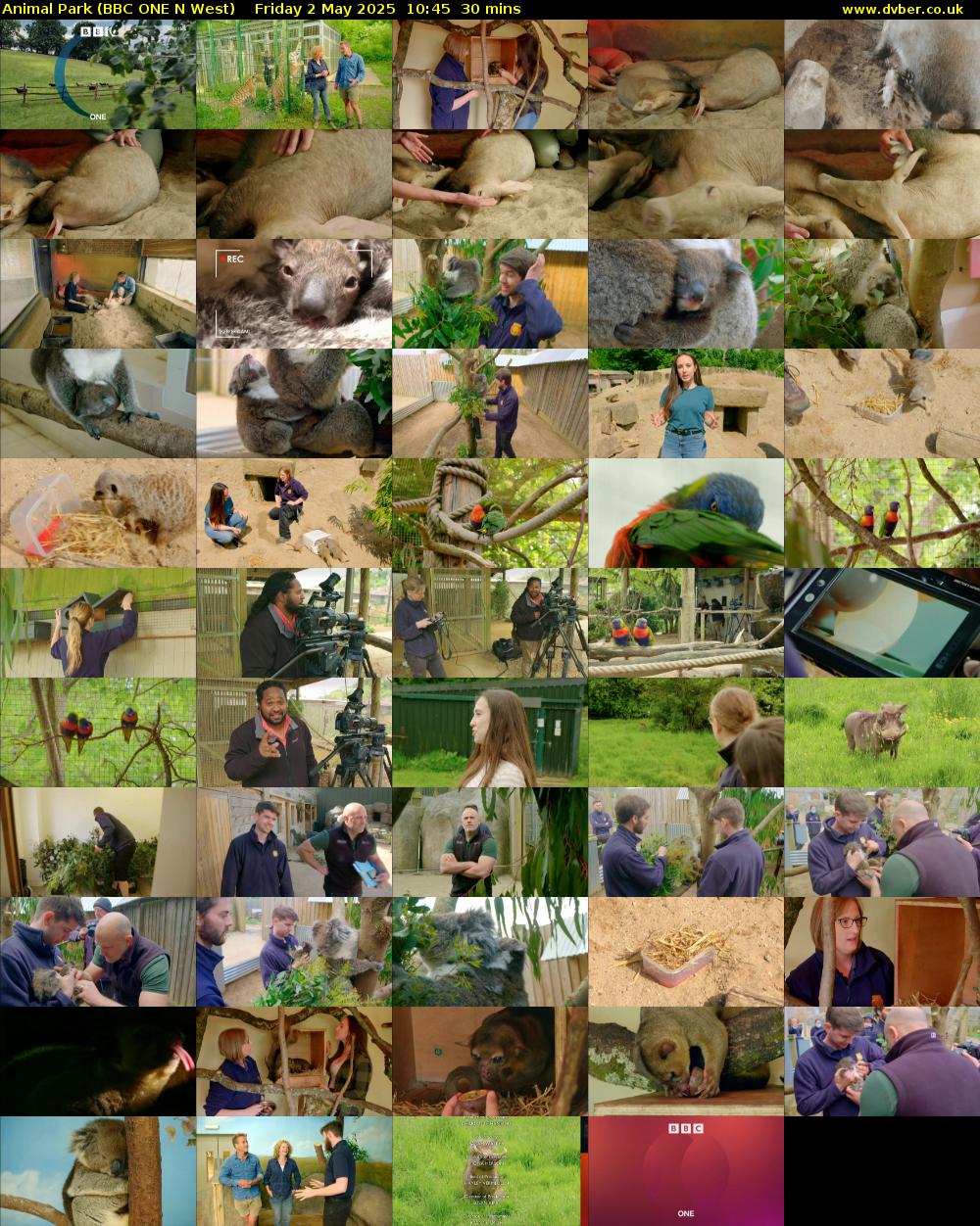 Animal Park (BBC ONE N West) Friday 2 May 2025 10:45 - 11:15