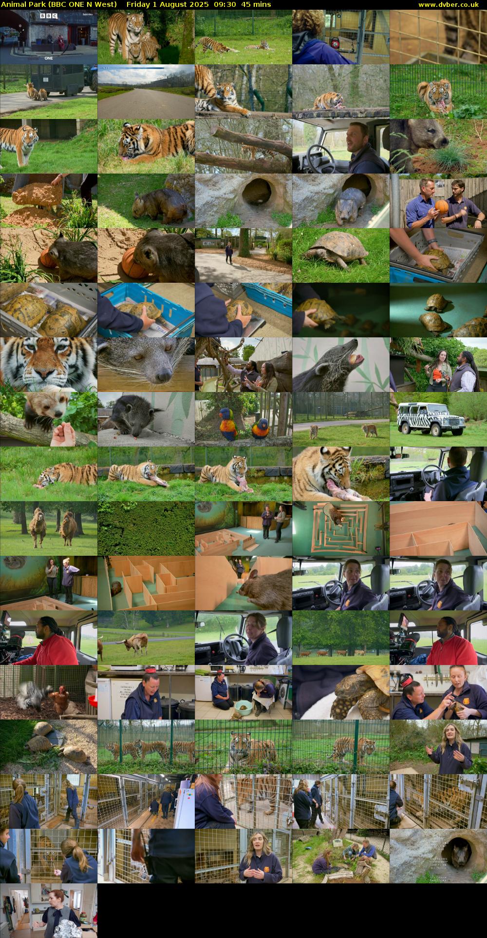 Animal Park (BBC ONE N West) Friday 1 August 2025 09:30 - 10:15