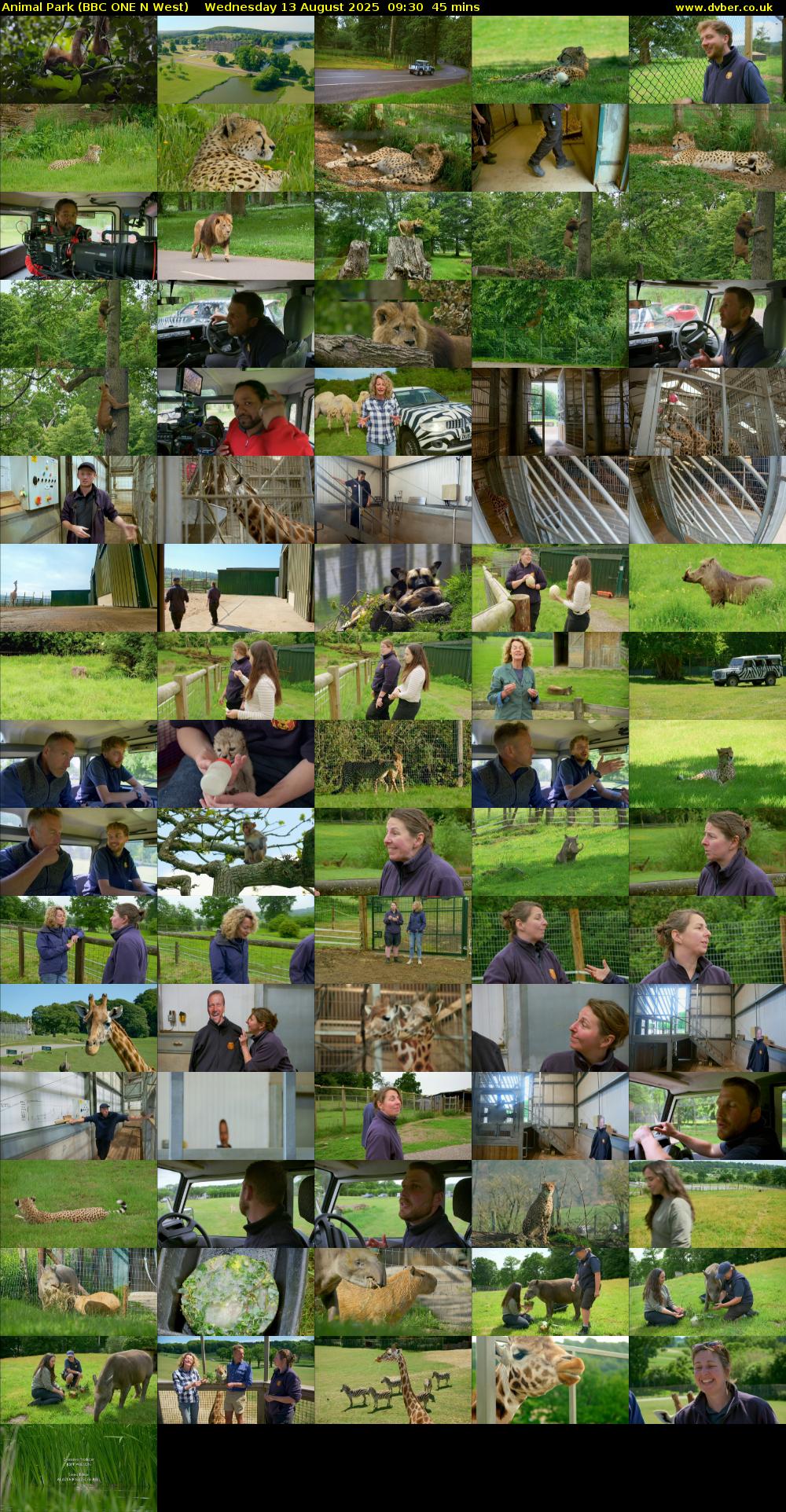 Animal Park (BBC ONE N West) Wednesday 13 August 2025 09:30 - 10:15