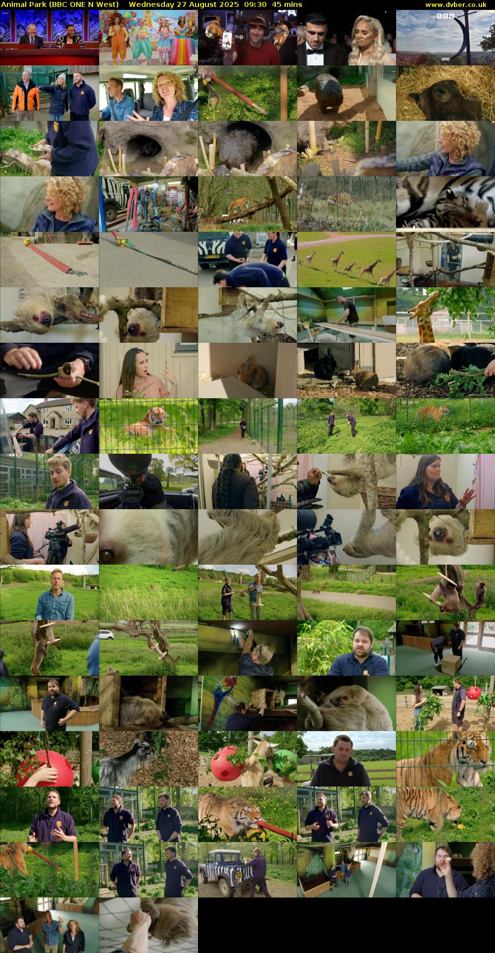 Animal Park (BBC ONE N West) Wednesday 27 August 2025 09:30 - 10:15