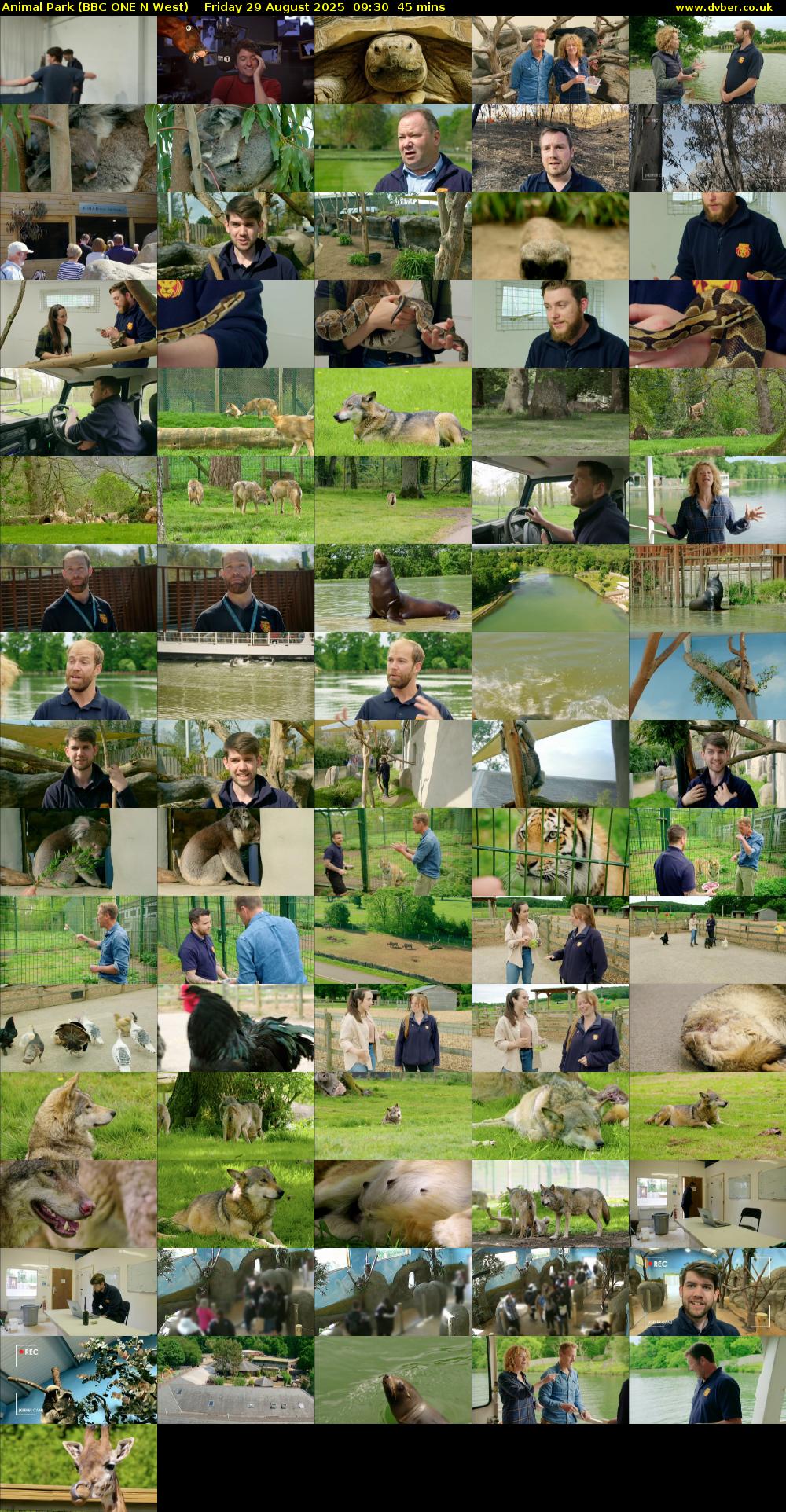 Animal Park (BBC ONE N West) Friday 29 August 2025 09:30 - 10:15
