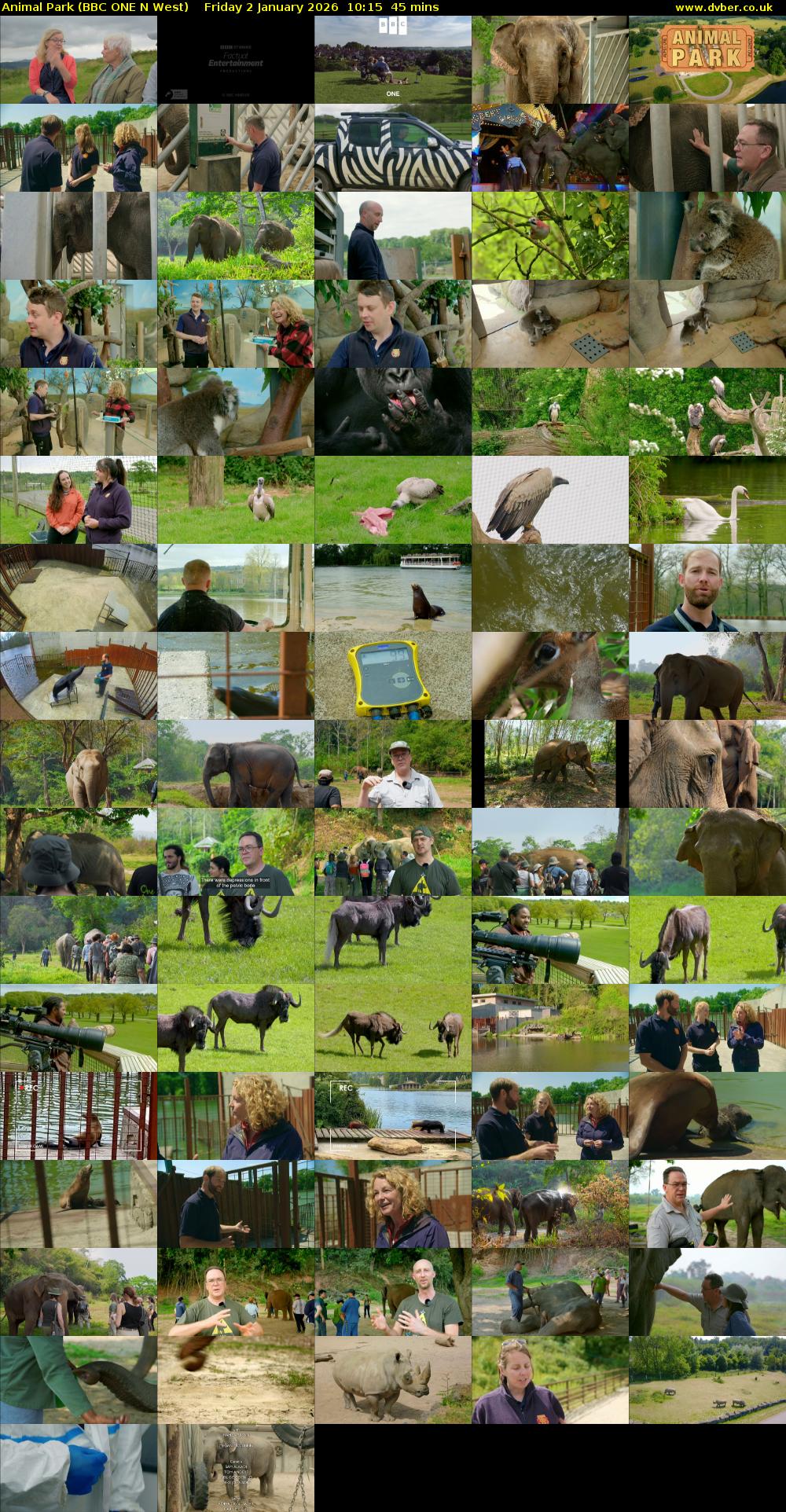 Animal Park (BBC ONE N West) Friday 2 January 2026 10:15 - 11:00