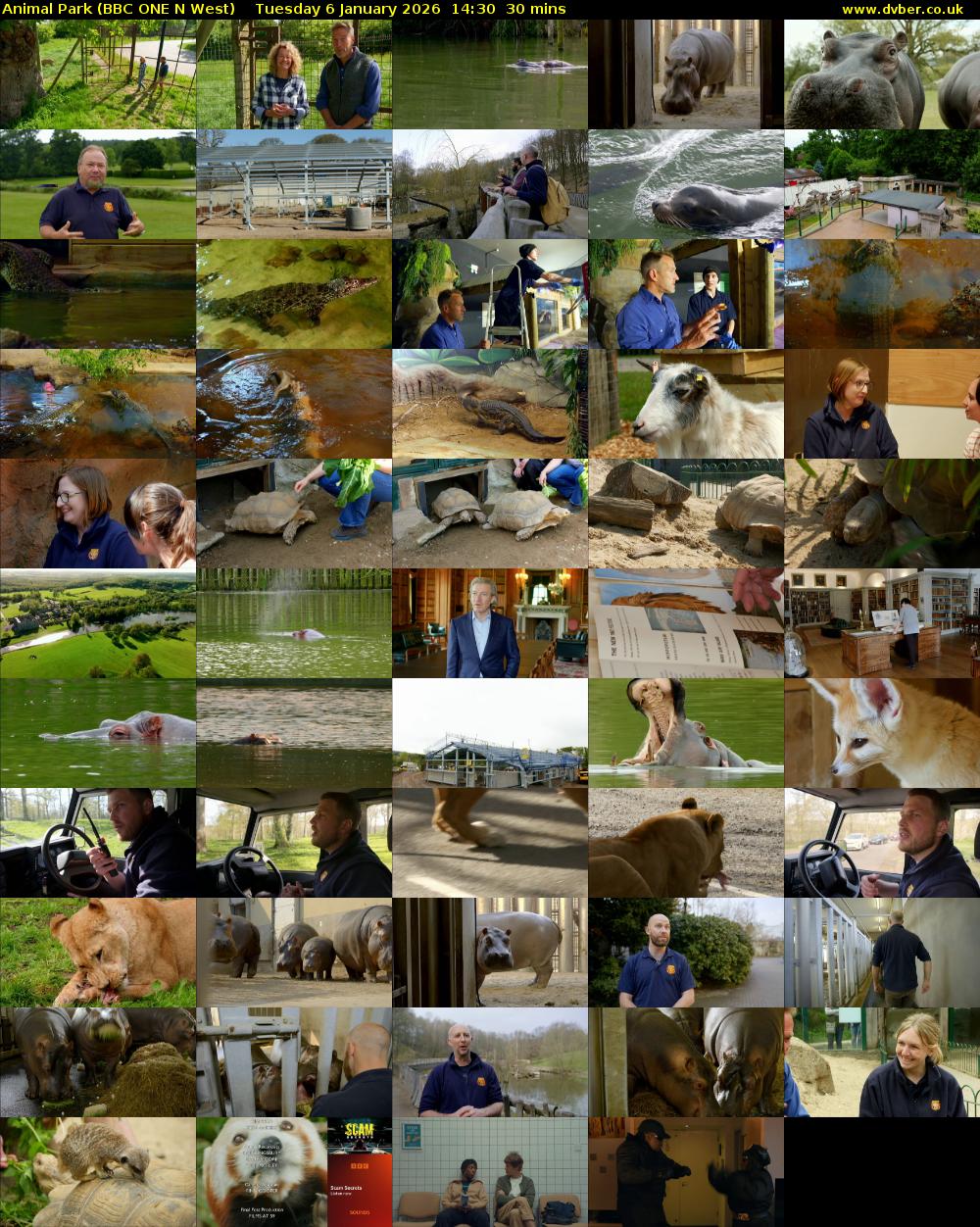 Animal Park (BBC ONE N West) Tuesday 6 January 2026 14:30 - 15:00