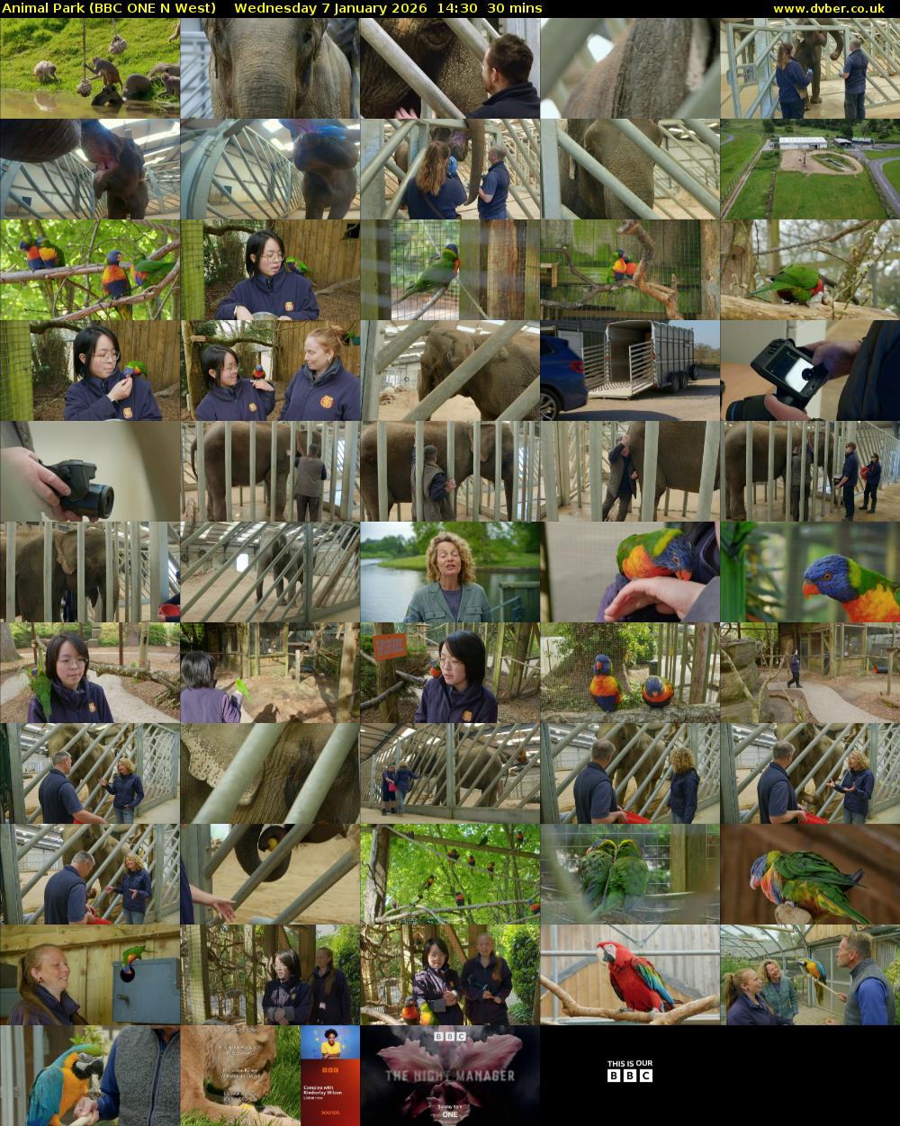 Animal Park (BBC ONE N West) Wednesday 7 January 2026 14:30 - 15:00