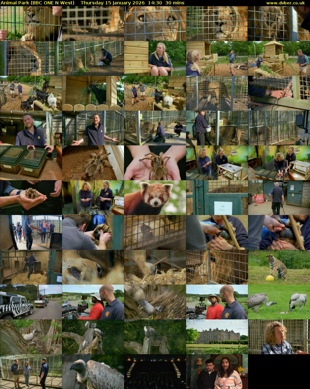 Animal Park (BBC ONE N West) Thursday 15 January 2026 14:30 - 15:00